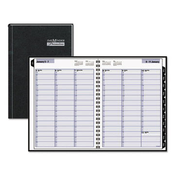 AT-A-GLANCE® Dayminder Hardcover Weekly Vertical-column Format Appointment Book, 11 X 8, Black Cover, 12-month (jan To Dec): 2022 freeshipping - TVN Wholesale